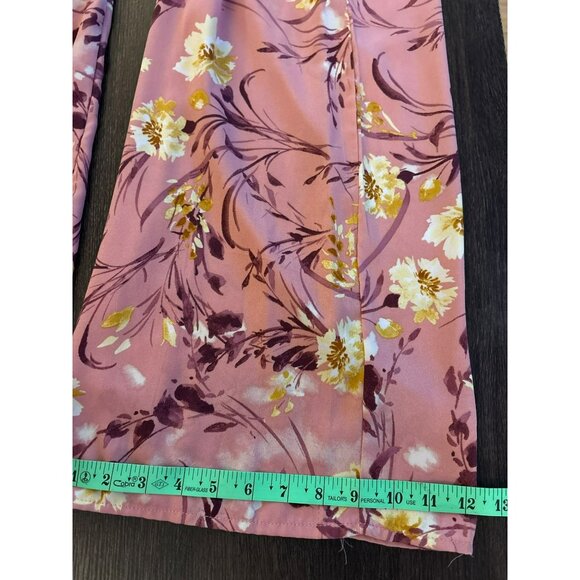 B.O.G Collective Floral Pink V-Neck Jumpsuit Size M - Picture 8 of 8